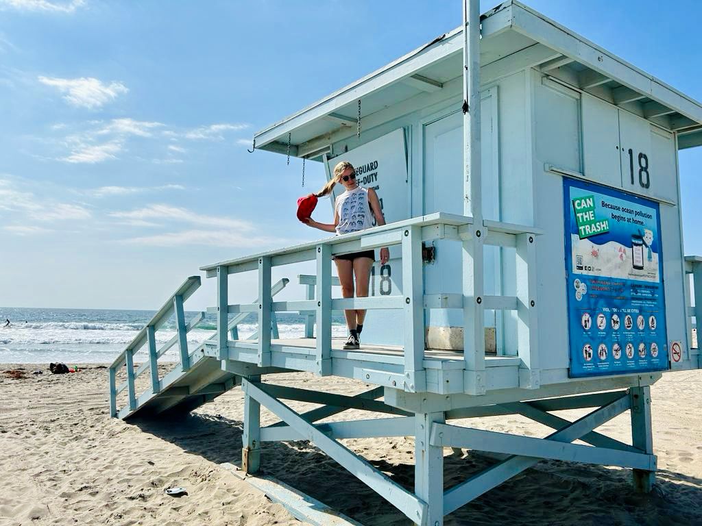 LA lifeguard huts on Venice Beach